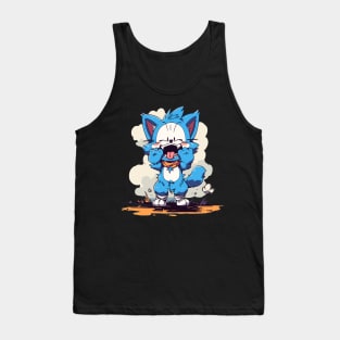 Excited Smurf Tank Top